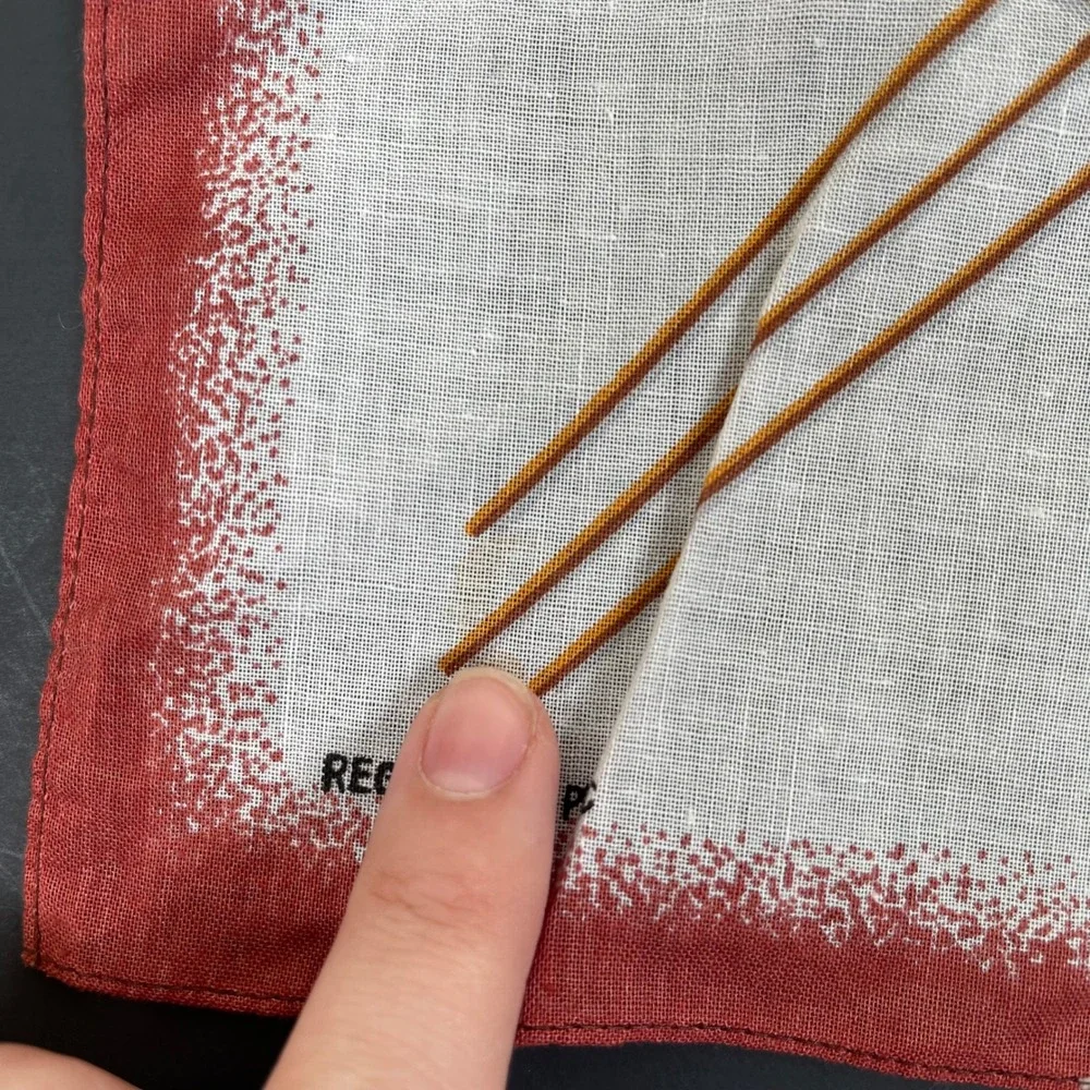 Vintage Aboriginal Weapons Linen Handkerchief Australia By Heil Souvenir 60s 70s